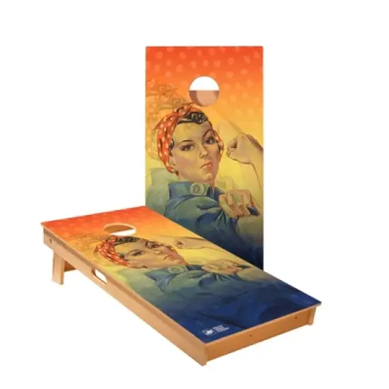 Skip's Garage | Retro We Can Do It Cornhole Boards - ACA Star Series image {3}