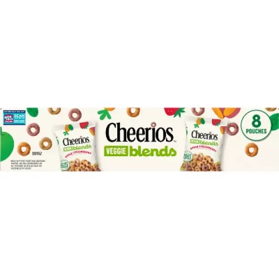 Cheerios Gluten Free Veggie Blends Apple Strawberry Breakfast Cereal Pouches - 9.87oz/8ct image {6}