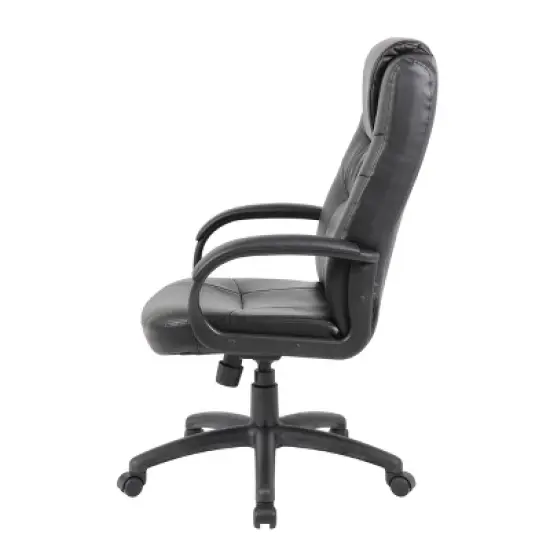 Executive High Back Leatherplus Chair Black - Boss Office Products image {4}