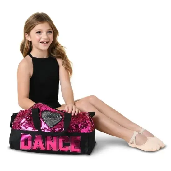 Dance Duffle Bag Danz N Motion B842 Sequin Heart image {2}