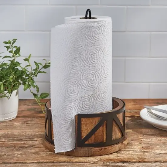 Split P Urban Farmhouse Paper Towel Holder image {1}