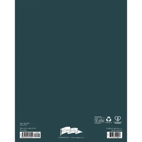 Willow Creek Press 7.5"x9.5" 2026 Floral Moon Booklet Monthly Planner image {1}