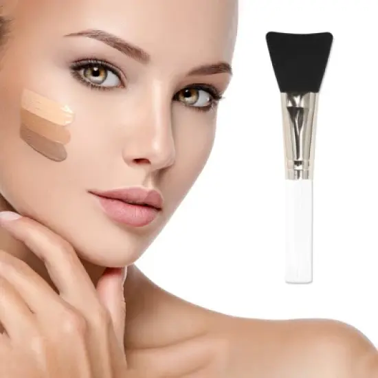 Unique Bargains Lightweight Flat Head Facial Mask Brush 1 Pc image {1}