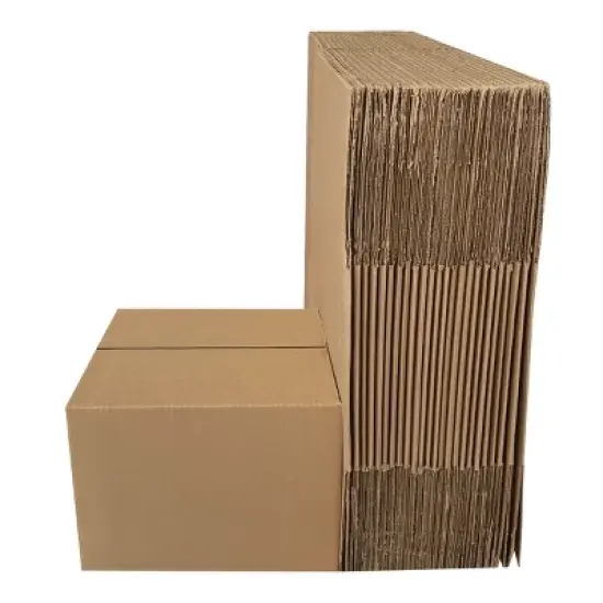 UOFFICE Pack of 25 Wholesale Corrugated Boxes 12" x 8" x 6" image {4}