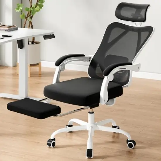 GlasFlength Task and Office Chairs with Support Armrest，Ergonomic, Adjustable，Computer Chair and Gaming Chair, Black, 24"*24.8"*45" image {3}