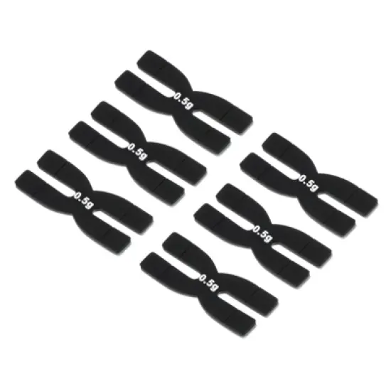 Unique Bargains Silicone Adjustable Vibration Dampeners H Badminton Racket Weight Balance Strip 0.5g 6 Pcs image {7}