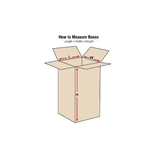 Partners Brand 6614 Brown 14" x 6" Tall Corrugated Boxes 25/Bundle image {1}