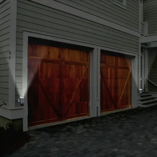 LED Solar Single Direction Outdoor Wall Light - Techko Maid image {6}