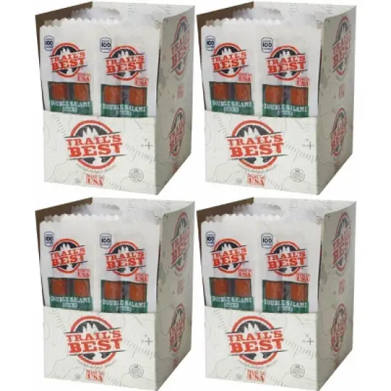Trail's Best 1oz Double Salami 20-ct Boxes - 4 Boxes image {6}