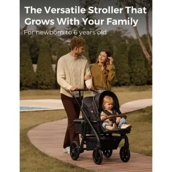 Momcozy ChangeGo Baby Stroller - Black image {2}