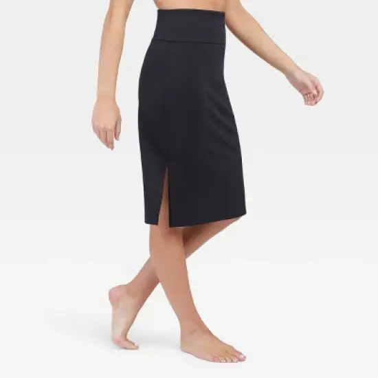 Assets by Spanx Women's Ponte Side Slit Skirt image {2}