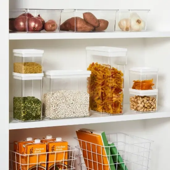 2.75c Short Square Plastic Food Storage Container - Brightroom image {1}