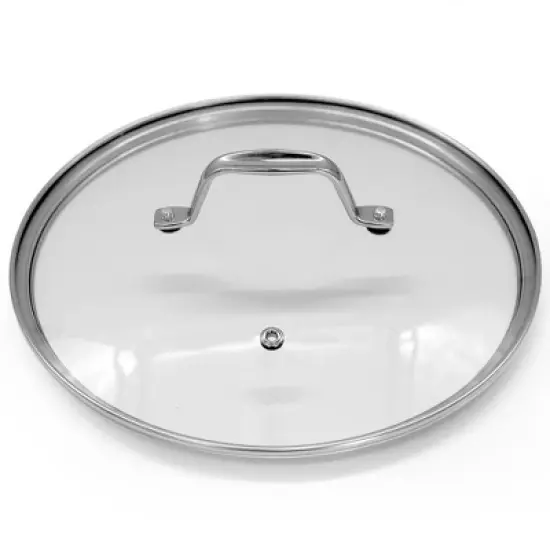 NutriChef Cookware Stockpot Lid - See-Through Tempered Glass Lids (Works with Model: NCSP16) image {5}