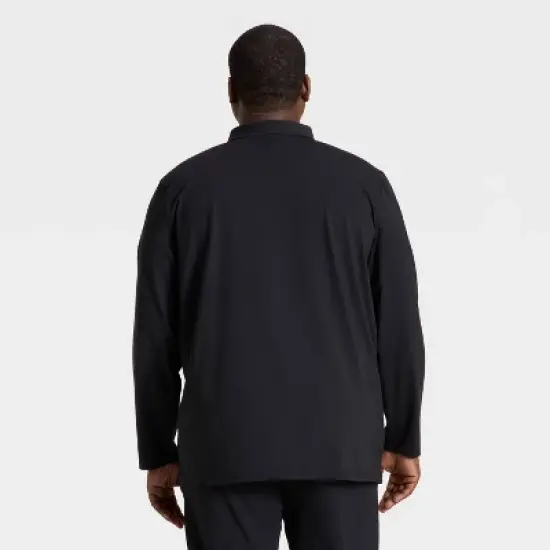 Men's Long Sleeve Soft Stretch Polo Shirt - All In Motion&trade; image {1}