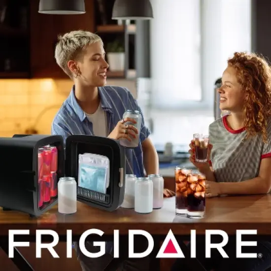 Frigidaire&reg; 12-Can Retro Personal Mini Fridge, Black image {5}