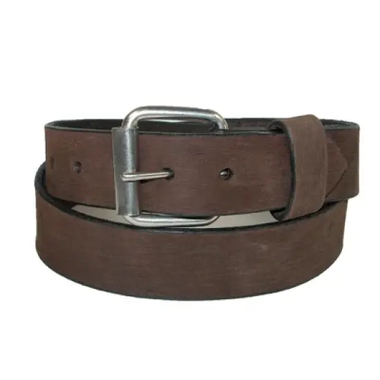 Boston Leather Men's Bark Leather Belt image {2}