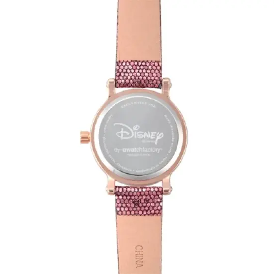 Women's Disney Princess Belle Rose Gold Vintage Alloy Watch- Purple image {2}