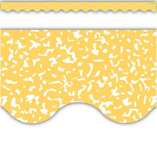 Teacher Created Resources&reg; Composition Yellow Scalloped Border Trim, 35 Feet Per Pack, 6 Packs image {2}