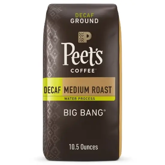 Peet's Coffee Decaf Big Bang Medium Roast Ground Coffee - 10.5oz image {8}