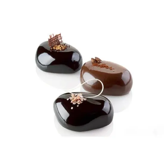 Silikomart "Zen100" Rock Silicone Mold 3.71 Oz, 6 Cavities image {2}