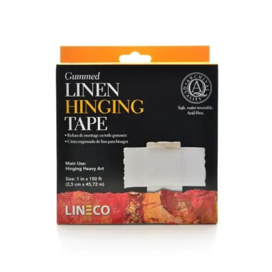 Lineco Gummed Linen Tape, White, 1 in. image {1}