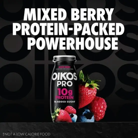 Oikos Pro Mixed Berry Cultured Dairy Drink - 3.1 fl oz/6ct image {2}