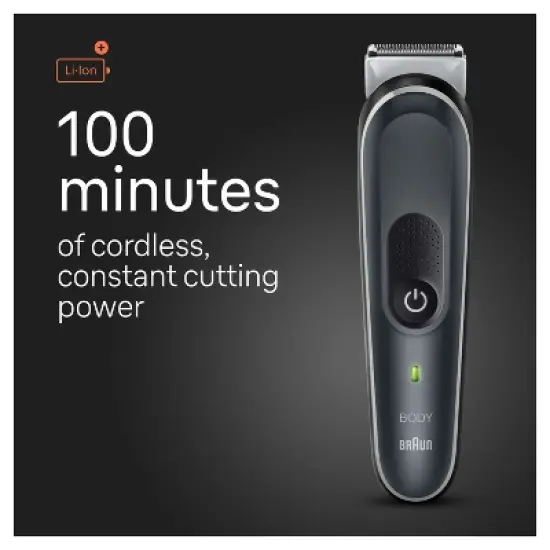 Braun Series 5 BG5360 Men's Rechargeable Body Groomer + 2 Attachment Combs image {4}