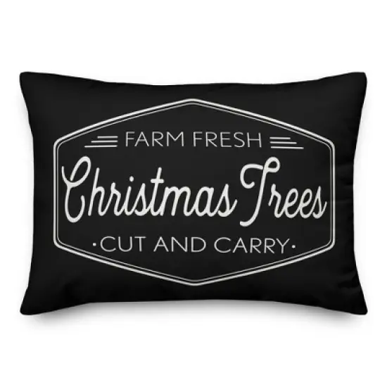 Creative Products Farm Fresh Christmas Trees 14x20 Indoor / Outdoor Pillow image {2}
