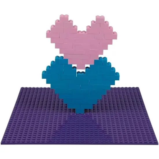 Big Bag of Bricks Large Pink & Purple Building Plates 10"x10", 4 Pack image {4}