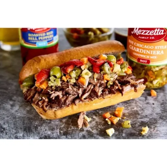 Mezzetta Hot Chicago Style Giardiniera Italian Sandwich Mix - 16oz image {2}