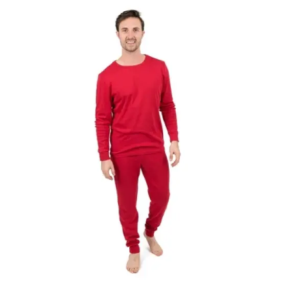 Leveret Mens Two Piece Cotton Solid Boho Color Pajamas image {7}