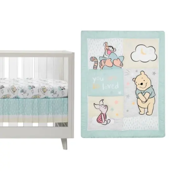 Bedtime Originals Winnie The Pooh Hugs Crib Bedding Set - 3pc image {1}