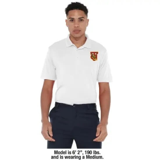 Men's Tuskegee University Adult Polo Left Chest Logo image {2}