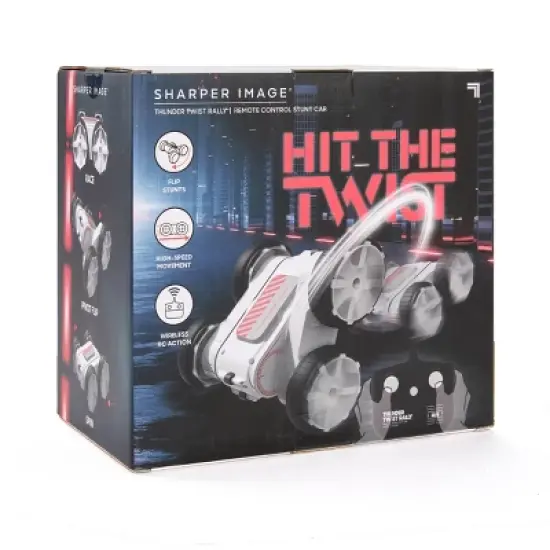 Sharper Image RC Thunder Twist Rally Stunt Car: Battery-Powered Remote Control Vehicle, Plastic, 2-Piece Set image {5}