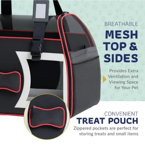 Airline Compliant Pet Carrier With Wheels And Telescopic Handle image {5}