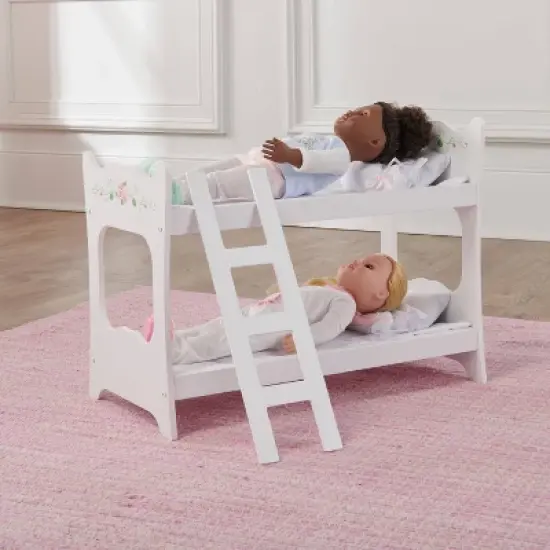 Badger Basket White Rose 18" Doll Bunk Bed image {3}