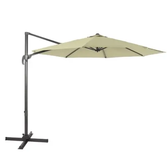 Sonkuki Outdoor 11FT Round Offset Patio Cantilever Aluminum Umbrella image {1}