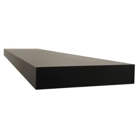 60" Floating Shelf Wall Mounted Hidden Brackets Espresso - Inplace image {2}