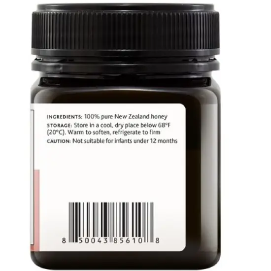 DownUnder Honey MGO 50+ Multifloral Manuka honey 250g image {1}