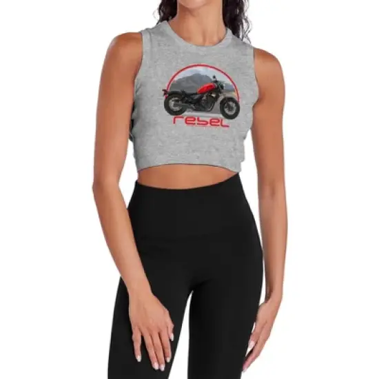 Women's Honda Open Road Rebel Sleeveless Crop Top Tank image {5}