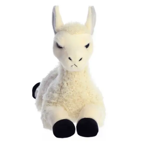 Aurora Flopsie 12" Llama Stuffed White Animal image {1}