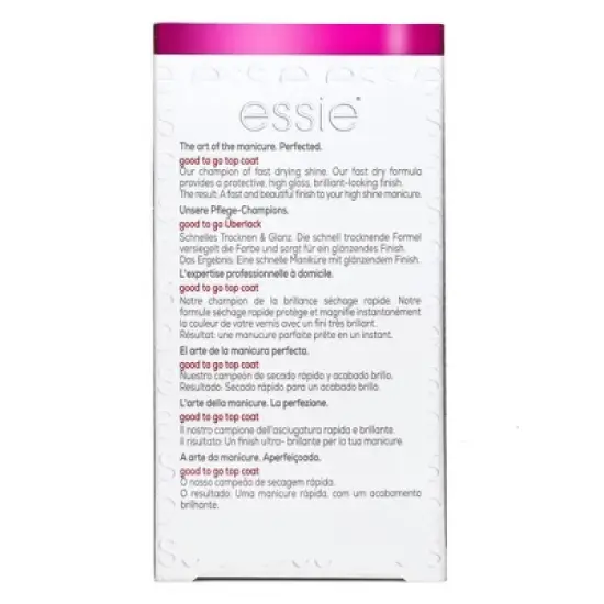 essie Good to Go Top Coat - fast dry and shine - 0.46 fl oz image {2}