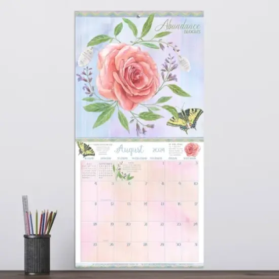 TF Publishing 2024 Wall Calendar 12"x12" The Language of Flowers image {2}