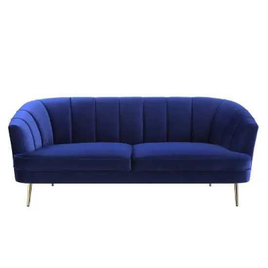 78" Eivor Sofa Blue Velvet - Acme Furniture image {3}