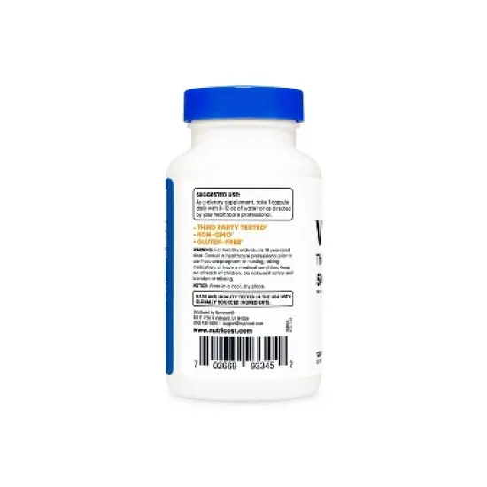 Nutricost Vitamin B1 (Thiamin) Capsules (500 MG) (120 Capsules) image {3}