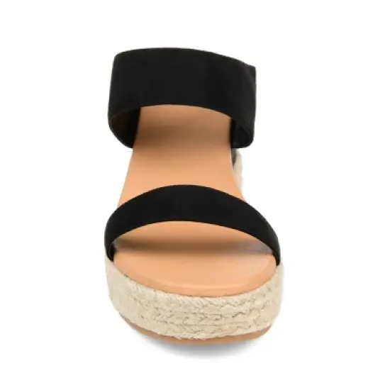 Journee Collection Womens Alissa Tru Comfort Foam Wedge Heel Espadrille Sandals image {5}