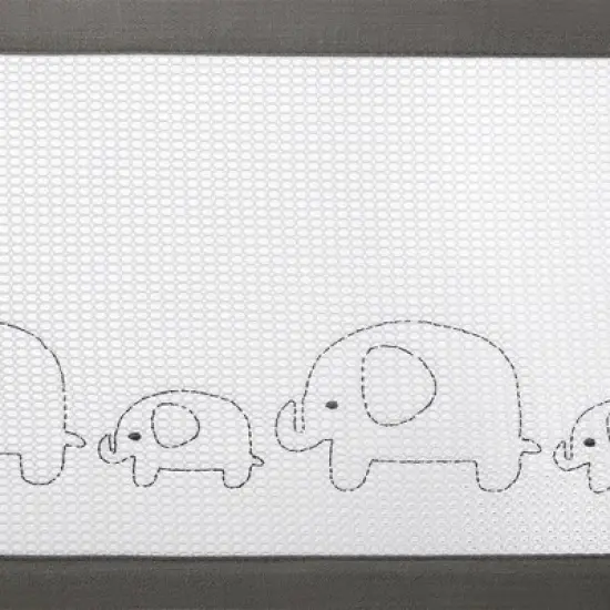 BreathableBaby Breathable Mesh Crib Liner - Deluxe Embroidered Collection - Elephants image {9}