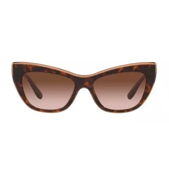 Dolce & Gabbana DG 4417 325613 Womens Cat-Eye Sunglasses Havana/Transparent Brown 54mm image {1}