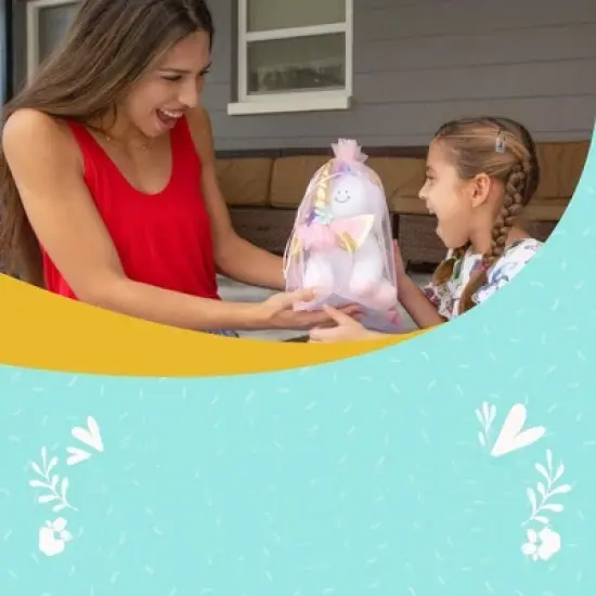 Light Autumn  Stuffed Animal for girls with Pink Organza Bag and Headband image {2}