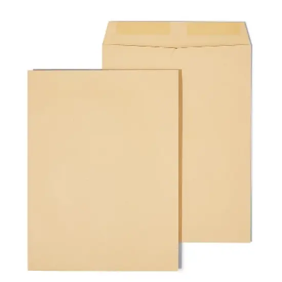 Staples Gummed Catalog Envelopes 9"L x 12"H Brown 100/Box (SPL194969) ST50190-CC image {4}